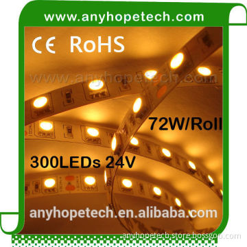 high lumen Ra 90 12v 24v UL epistar chip 4000k led strip 5050 light